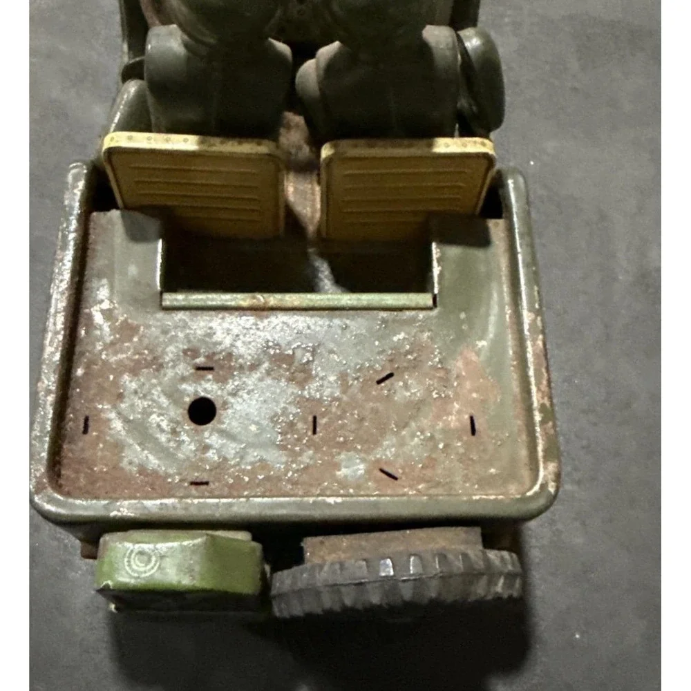 Vintage 1950s Army Command Jeep Tin Litho Made in Japan By TN Nomura